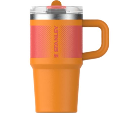 Stanley Термокружка с трубочкой The Quencher ProTour Flip Straw Tumbler 0.59L оранжевого цвета Термо кружки