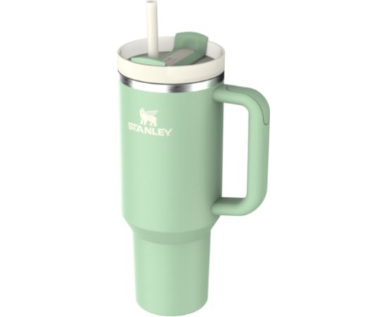 Stanley Термокружка с трубочкой The Quencher H2.O FlowState Tumbler 1,18 л фисташкового цвета Термо кружки