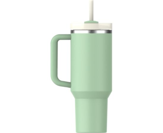 Stanley Термокружка с трубочкой The Quencher H2.O FlowState Tumbler 1,18 л фисташкового цвета Термо кружки