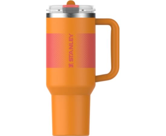 Stanley Термокружка с трубочкой The Quencher ProTour Flip Straw Tumbler 1,18 л, оранжевая Термо кружки