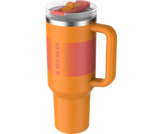 Stanley Термокружка с трубочкой The Quencher ProTour Flip Straw Tumbler 1,18 л, оранжевая Термо кружки