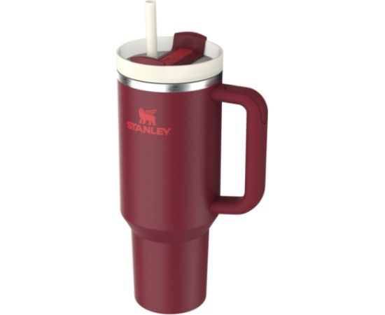 Stanley Термокружка с трубочкой The Quencher H2.O FlowState Tumbler 1,18 л, темно-красная Термо кружки