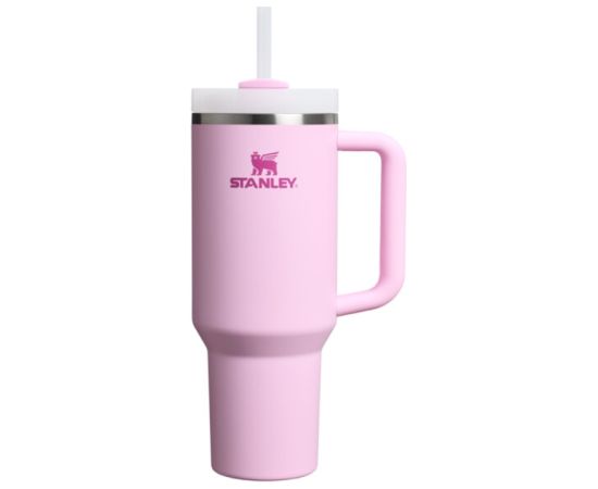 Stanley Термокружка с соломинкой The Quencher H2.O FlowState Tumbler 1,18 л розовая Термо кружки