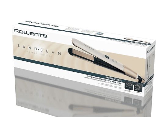 Rowenta Hair Straightener SF4633F0 Express Shine Ceramic heating system Ionic function Temperature (max) 210 °C Number of heating levels 8 Beige Matu taisnotāji