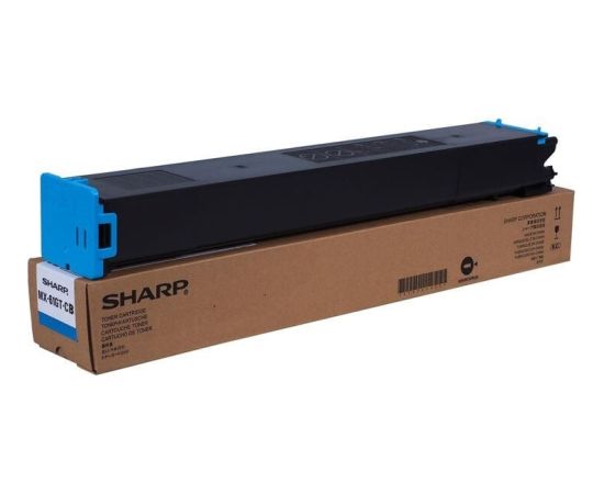 Sharp MX-61GT-CB (MX61GTCB) Toner Cartridge, Cyan Lāzerprinteru izejmateriāli