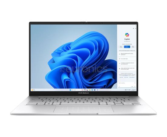 ASUS ZenBook 14 OLED UX3405CA-PZ086X - Ultra 5-225H | 14" 3K | 16GB | 512GB | W11P | silver | AI Portatīvie datori
