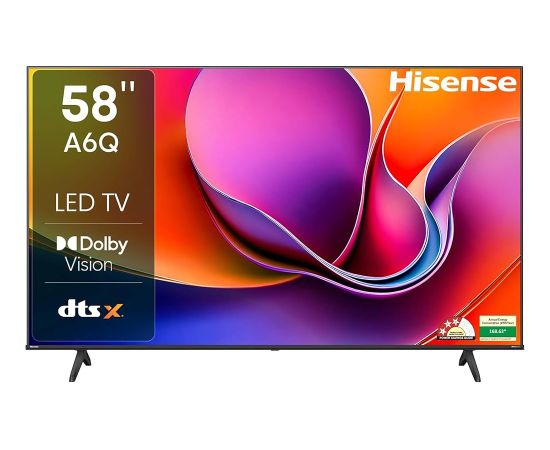 HISENSE 58A6Q 58" LED 4K VidaaOS 60Hz Dolby vision Телевизоры