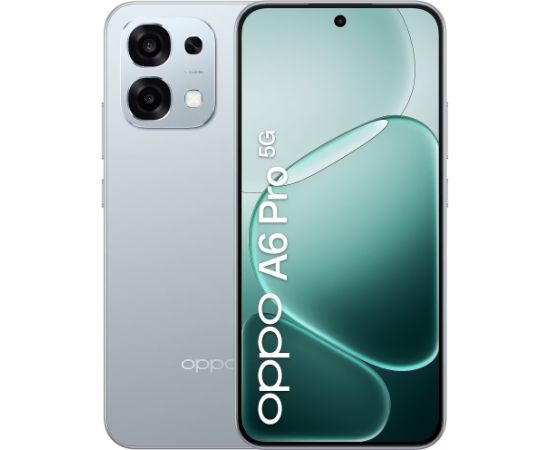 Oppo A6 PRO 5G 8/256GB Lunar Titanium Mobilie telefoni