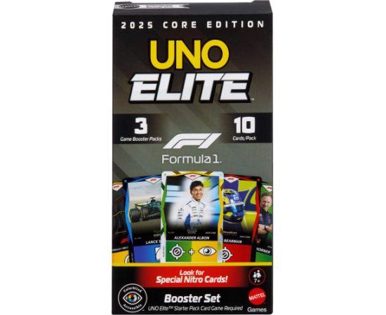 GRA MATTEL UNO FORMULA 1 BOOSTER ZEST DODAT PUD9 Galda spēles