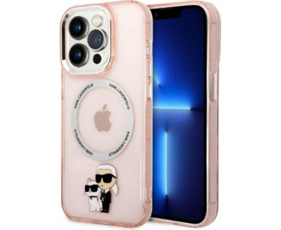 Karl Lagerfeld KLHMP14XHNKCIP Aizmugurējais Apvalks Priekš Apple iPhone 14 Pro Max Neoriģinālie Maciņi