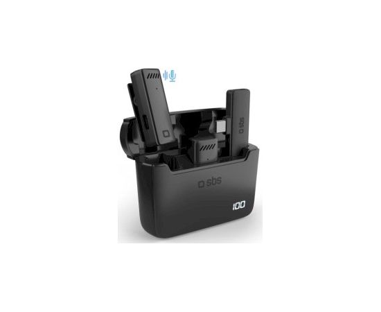SBS Bezvadu mikrofoni ar USB-C uztvērēju Mikrofoni