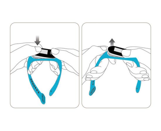 Fusion Wave siksniņa pulkstenim Xiaomi Mi Band 3 | 4 | 5 | 6 violets Smart-Watch aksesuāri