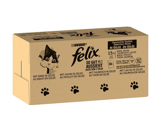 Purina Felix MIX 120x85g Консервы кошек