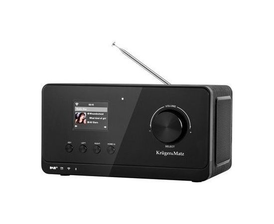 Kruger&matz Krüger&Matz KM0816.1 Internet Radio Black + FM Aудио-видео