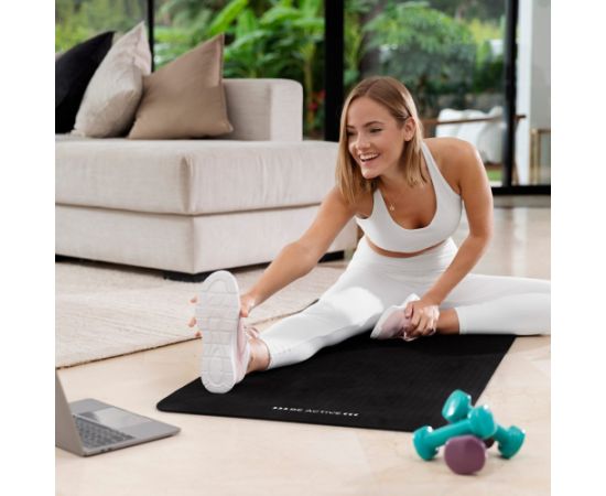 REBEL ACTIVE black gymnastic exercise mat Велосипеды