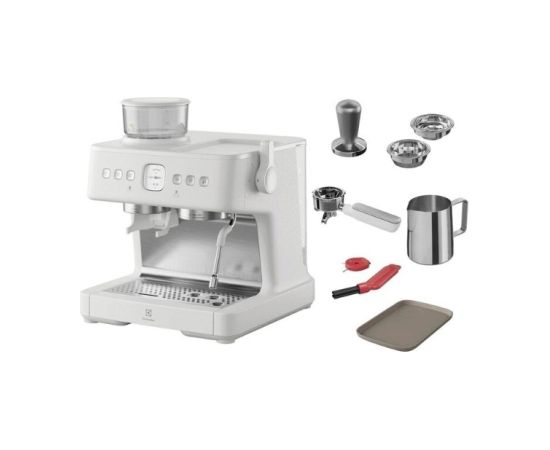 Electrolux E8EC1-8SW kafijas automāts, balts, 2200W, espresso Kafijas aparāti