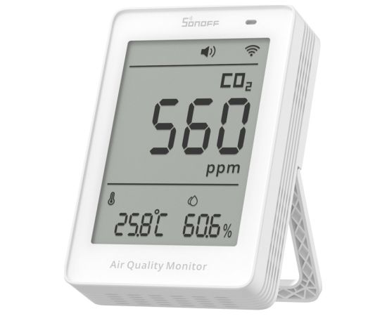 Sonoff AirGuard CO2 SAWF-08P WiFi LCD Air Quality Meter Viedie Sensori