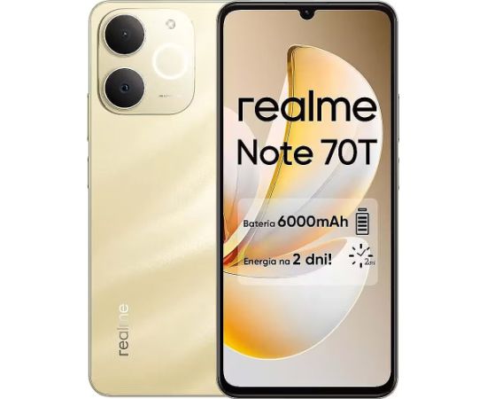 Realme Note 70T 4/256GB gold Mobilie telefoni
