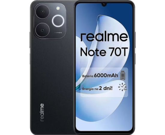 Realme Note 70T 4/256GB black Mobilie telefoni