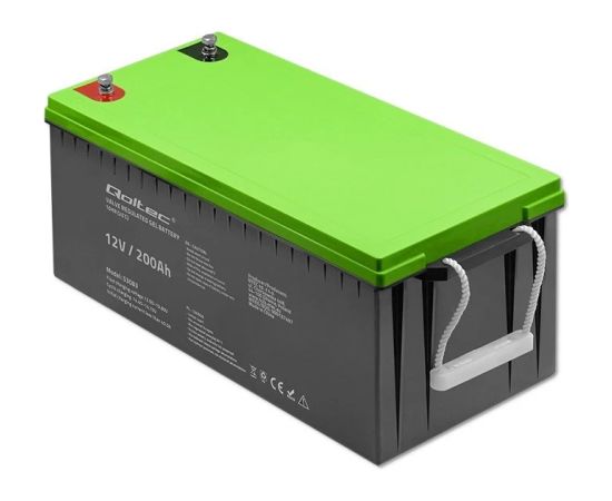 Qoltec Gel Battery | 12V | 200Ah | GEL | 59.5kg UPS стабилизаторы напряжения