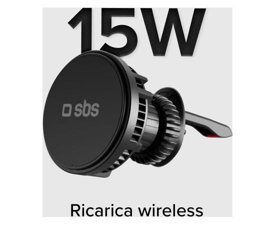 SBS Mobile phone holder with cooling fan and 15W wireless charging Автомобильный держатель