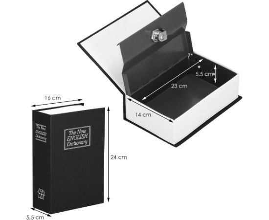 Grāmata seifs Springos HA5046 Priekšnama mēbeles