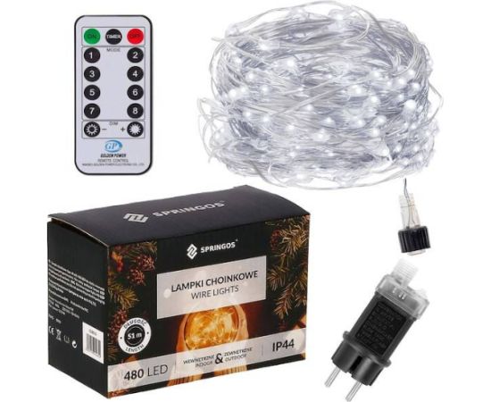 Рождественские гирлянды Springos CL0513 480 Led 48м Ziemassvētku lampiņas, LED virtenes