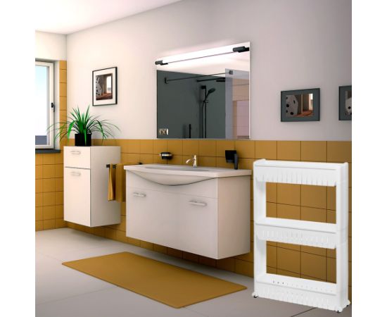 Мобильный шкаф на колёсах – 3‑х полочный контейнер Springos HA1010 Мебель для прихожей