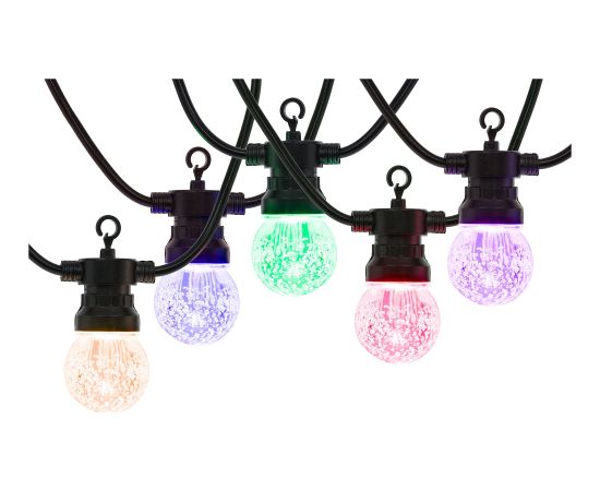 Уличная LED гирлянда лампочки 15 LED мультиколор CL1248 Springos Ziemassvētku lampiņas, LED virtenes