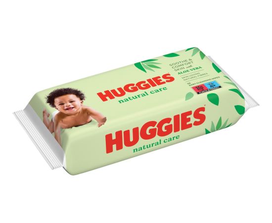 Huggies Natural Care* Chusteczki nawilżane 56 szt. Влажные салфетки