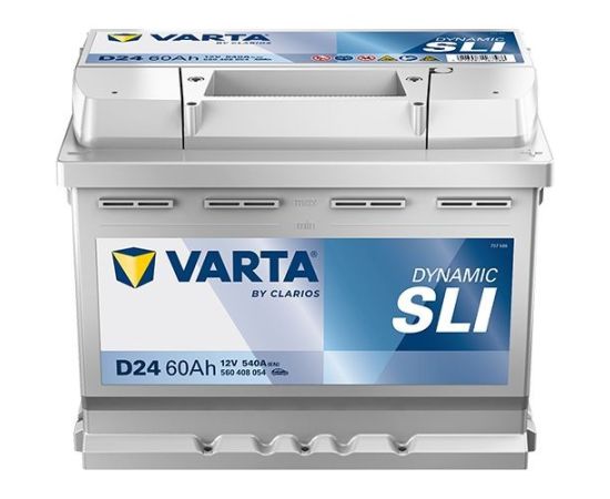 VARTA D24 60Ah 540A Blue Dynamic SLI (EN) 242x175x190 12V B13 Akumulators Akumulatori
