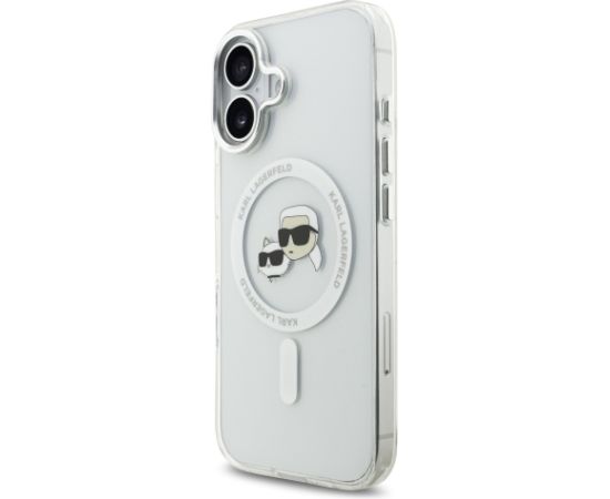 Karl Lagerfeld IML K&CH Heads Metal Frame MagSafe Case Aizsargapvalks priekš iPhone 17 / caurspīdīgs Neoriģinālie Maciņi