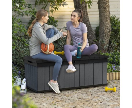 Keter Uzglabāšanas kaste Darwin 380L pelēka Dārza šķūņi  un uzglabāšana