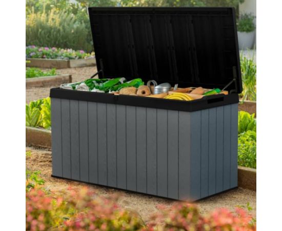 Keter Uzglabāšanas kaste Darwin 570L pelēka Dārza šķūņi  un uzglabāšana