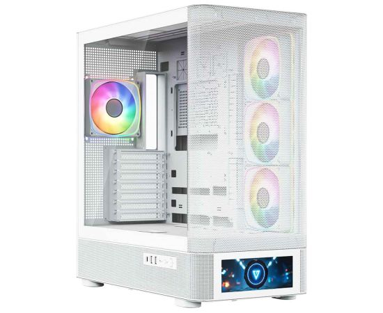 MODECOM Volcano Volcano AQ500 ARGB Midi White Datoru korpusi