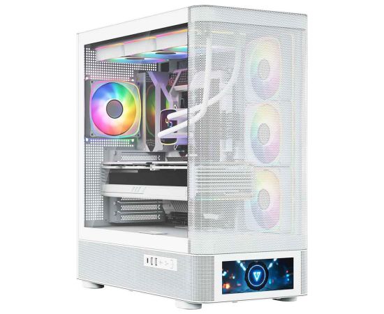 MODECOM Volcano Volcano AQ500 ARGB Midi White Datoru korpusi