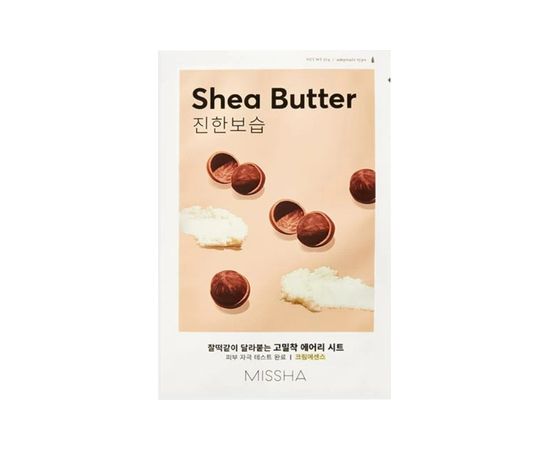 Missha Airy Fit Sheet Mask Shea Butter - Hydratační pleťová maska Духи и косметика