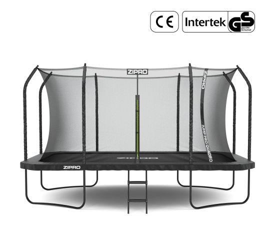 Trampolina ogrodowa Zipro Jump Pro Quadro z siatką wewnętrzną 427 x 244 cm Батуты и аксессуары