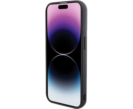 Karl Lagerfeld  Fixed Glitter Ikonik Logo Metal Pin Back Case Aizsargapvalks Priekš Apple iPhone 15 Pro Neoriģinālie Maciņi