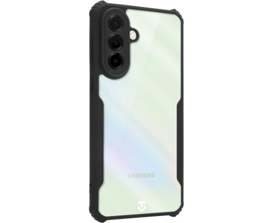 Tactical Quantum Stealth Cover Aizsargapvalks priekš Samsung Galaxy A37 / caurspīdīgs/melns Neoriģinālie Maciņi