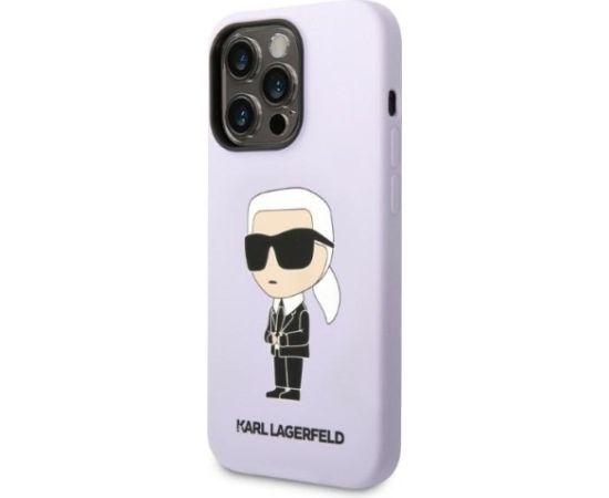 Karl Lagerfeld KLHCP14LSNIKBCU Aizmugurējais Apvalks Priekš Apple iPhone 14 Pro Neoriģinālie Maciņi