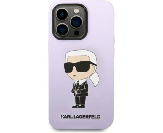 Karl Lagerfeld KLHCP14LSNIKBCU Aizmugurējais Apvalks Priekš Apple iPhone 14 Pro Neoriģinālie Maciņi