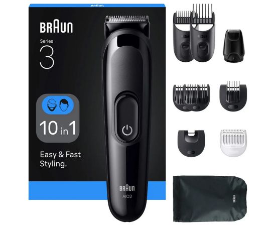 Braun AIO3560 Matu trimmeris 10-in-1 Jaunumi - Skaistums