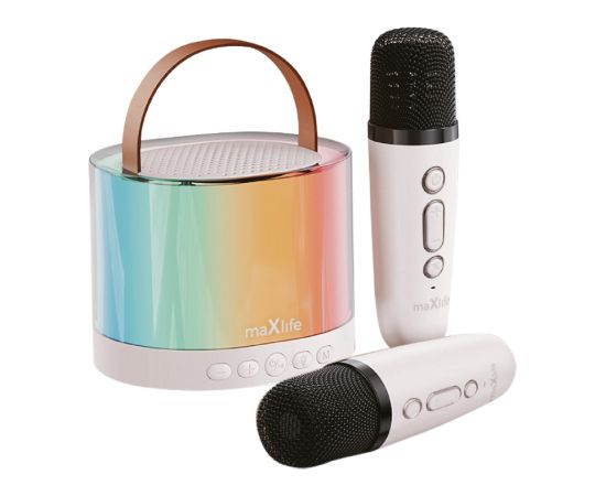 Maxlife MXKS-200 Bluetooth Karaoke Skaļrunis Baltā Krāsā Bezvadu skaļruņi