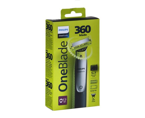 PHILIPS QP2834/23 OneBlade 360 skuveklis sejai un ķermenim Face + Body 5-in-1 combo Matu, Bārdas, Ķermeņa trimmeri