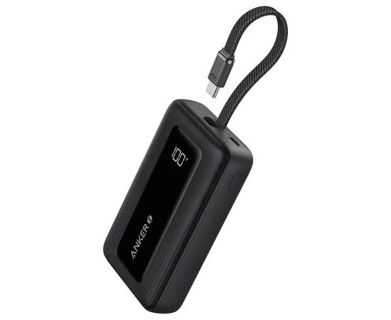 Anker Power Bank with Built-In USB-C Cable A1689H11 20000 mAh 30W Output Black Power-банки