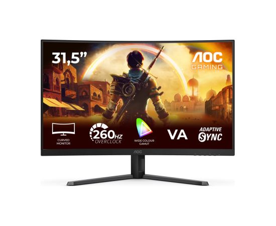 AOC C32G42ZE Curved 31.5“ 1920x1080/16:9/300 cd/m²/0.3 ms/DisplayPort HDMI Headphone out AOC LED / LCD мониторы