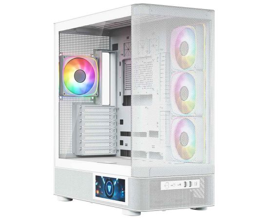 MODECOM Volcano Volcano AQ400 ARGB Midi White Datoru korpusi