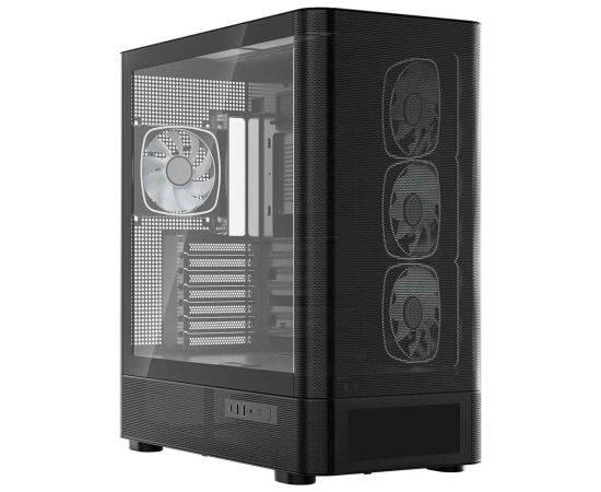 MODECOM Volcano Volcano AQ500 ARGB Midi Black Datoru korpusi