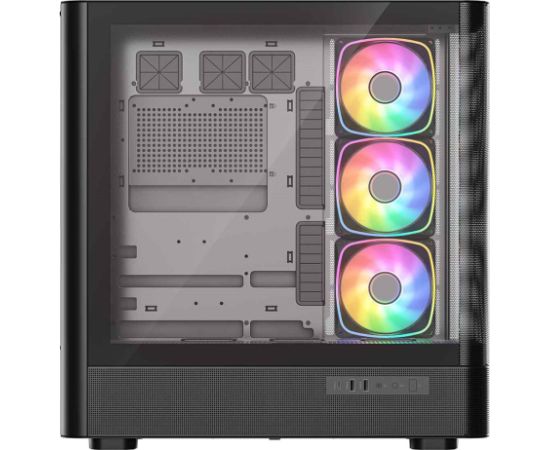 MODECOM Volcano Volcano AQ500 ARGB Midi Black Datoru korpusi